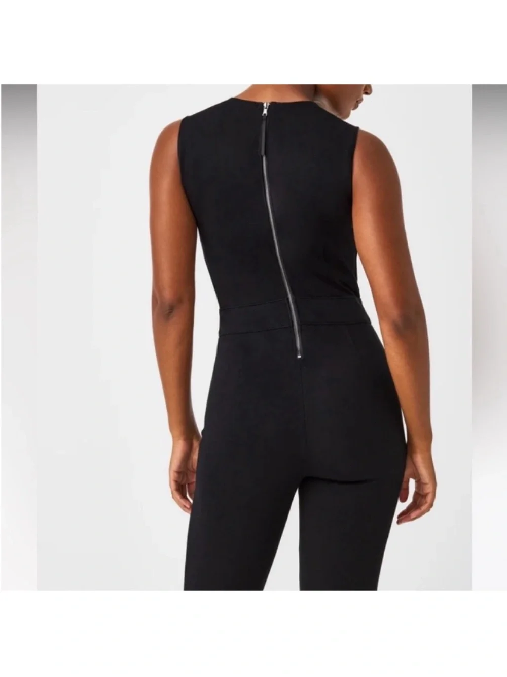 SPANX Small Regular Jumpsuit Perfect Sleeveless Jumpsuit in classic black NWT - Picture 12 of 14
